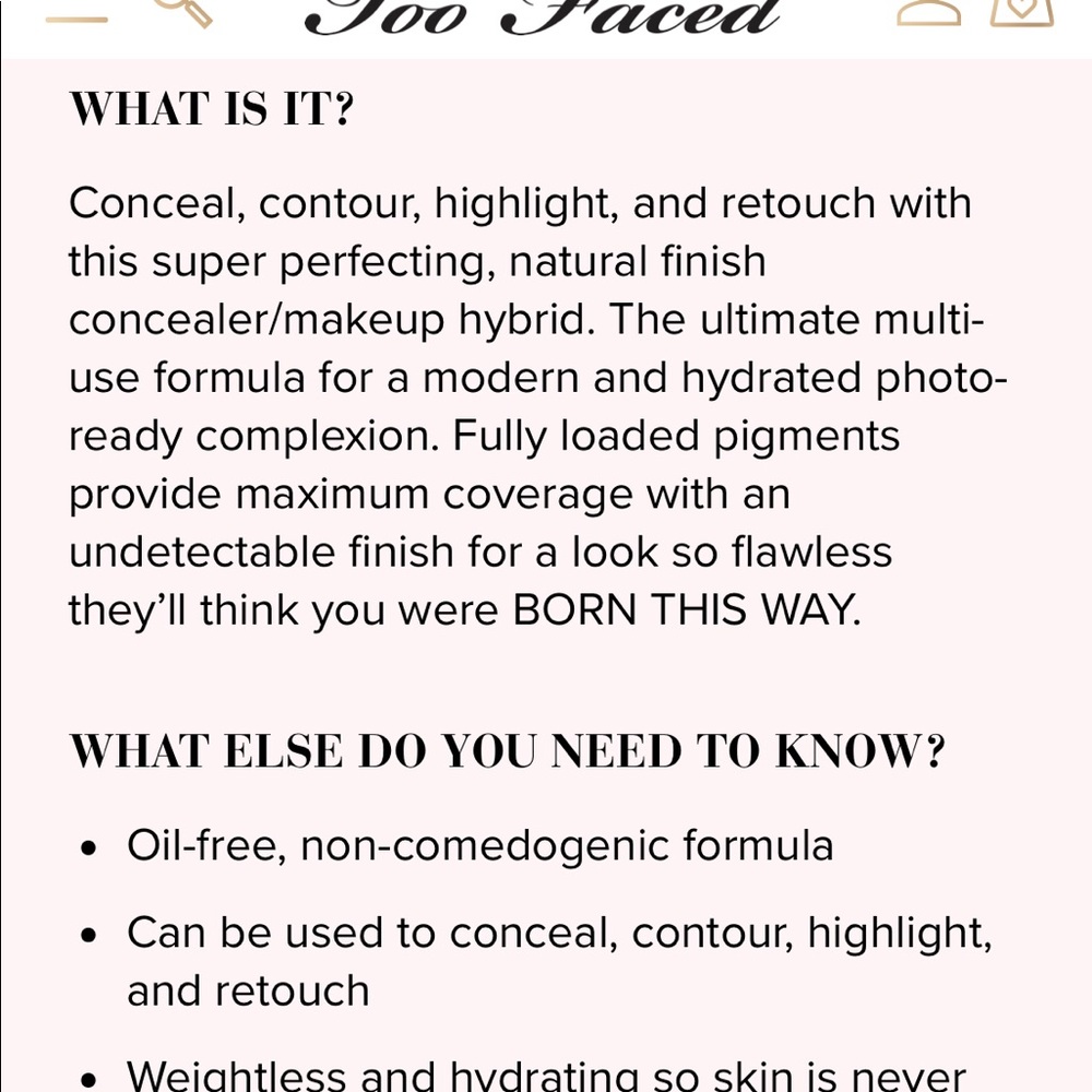 Too Faced✨Multi-Use Sculpting Concealer Samples - Picture 4 of 5
